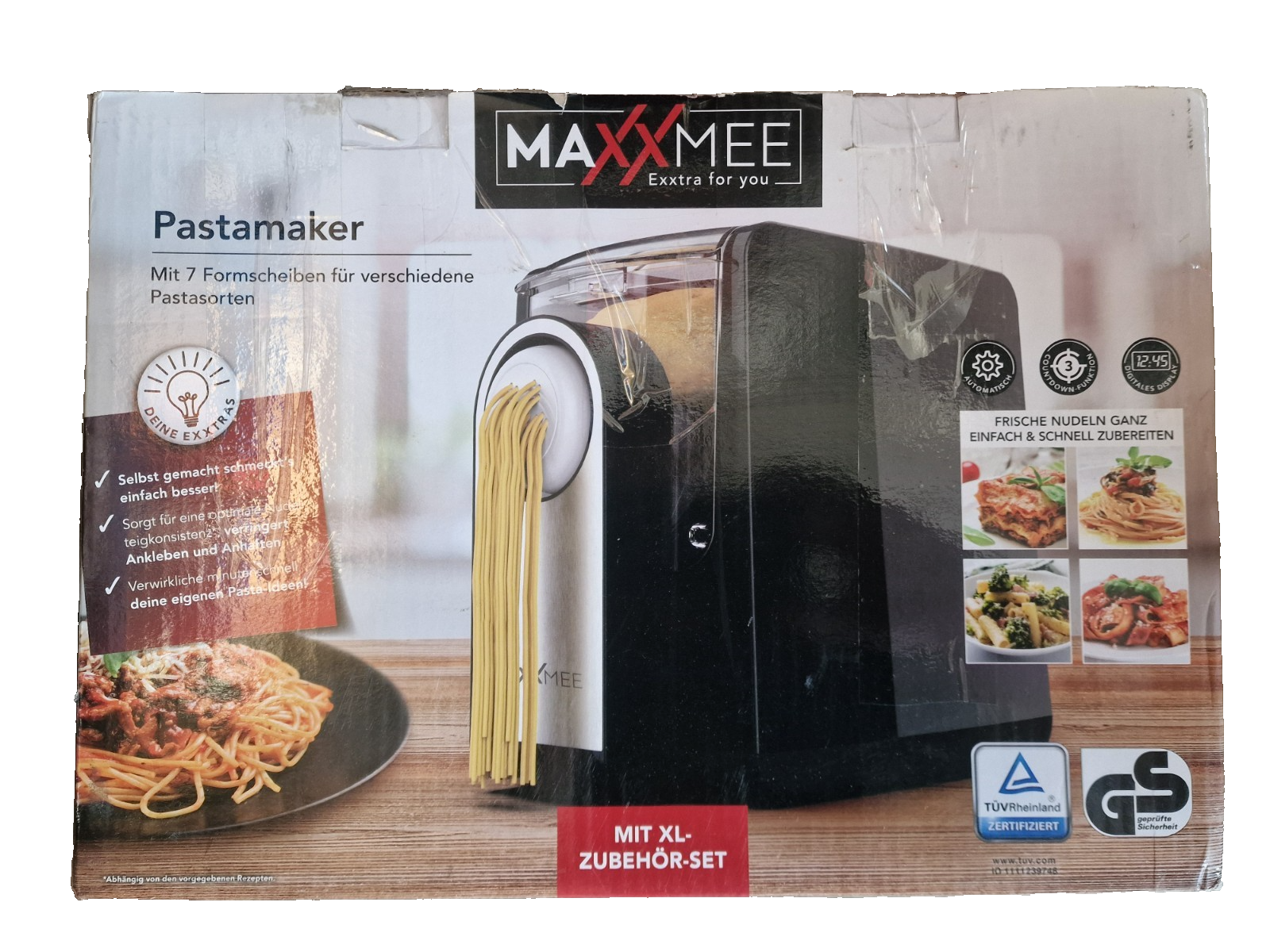 Maxxmee Pastamaker mit XL-Zubehör-Set